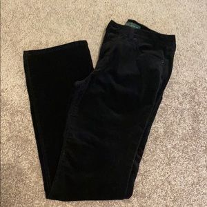 Lauren Ralph Lauren. 8. Black corduroy pants.